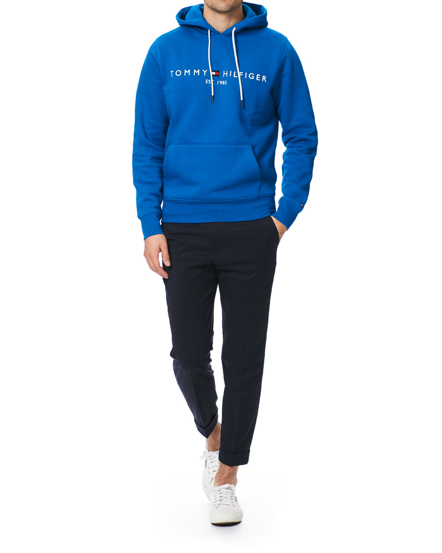 Heren | Truien | Tommy Hilfiger | Logo Hoodie Regatta Blue