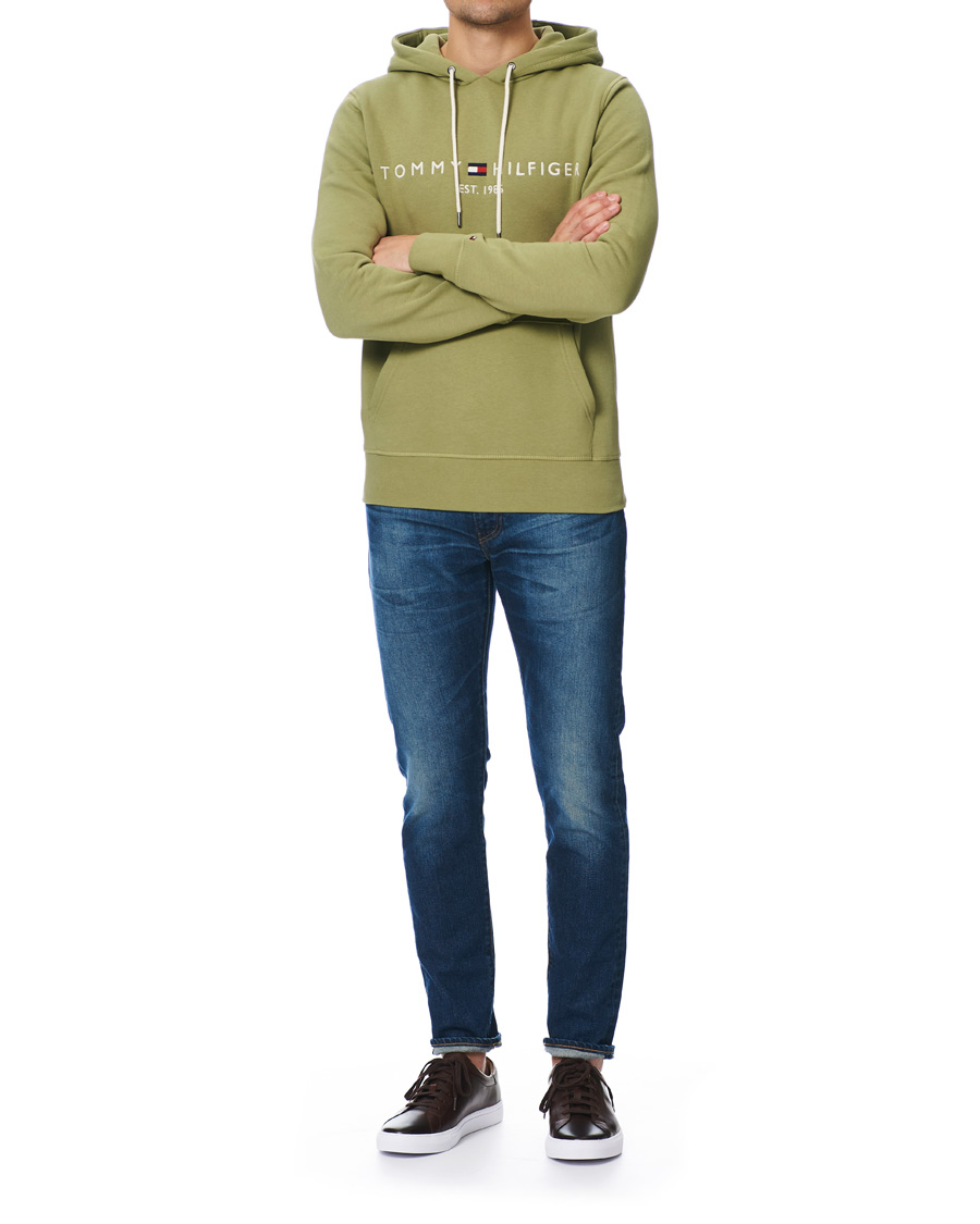 Heren | Truien | Tommy Hilfiger | Logo Hoodie Faded Olive