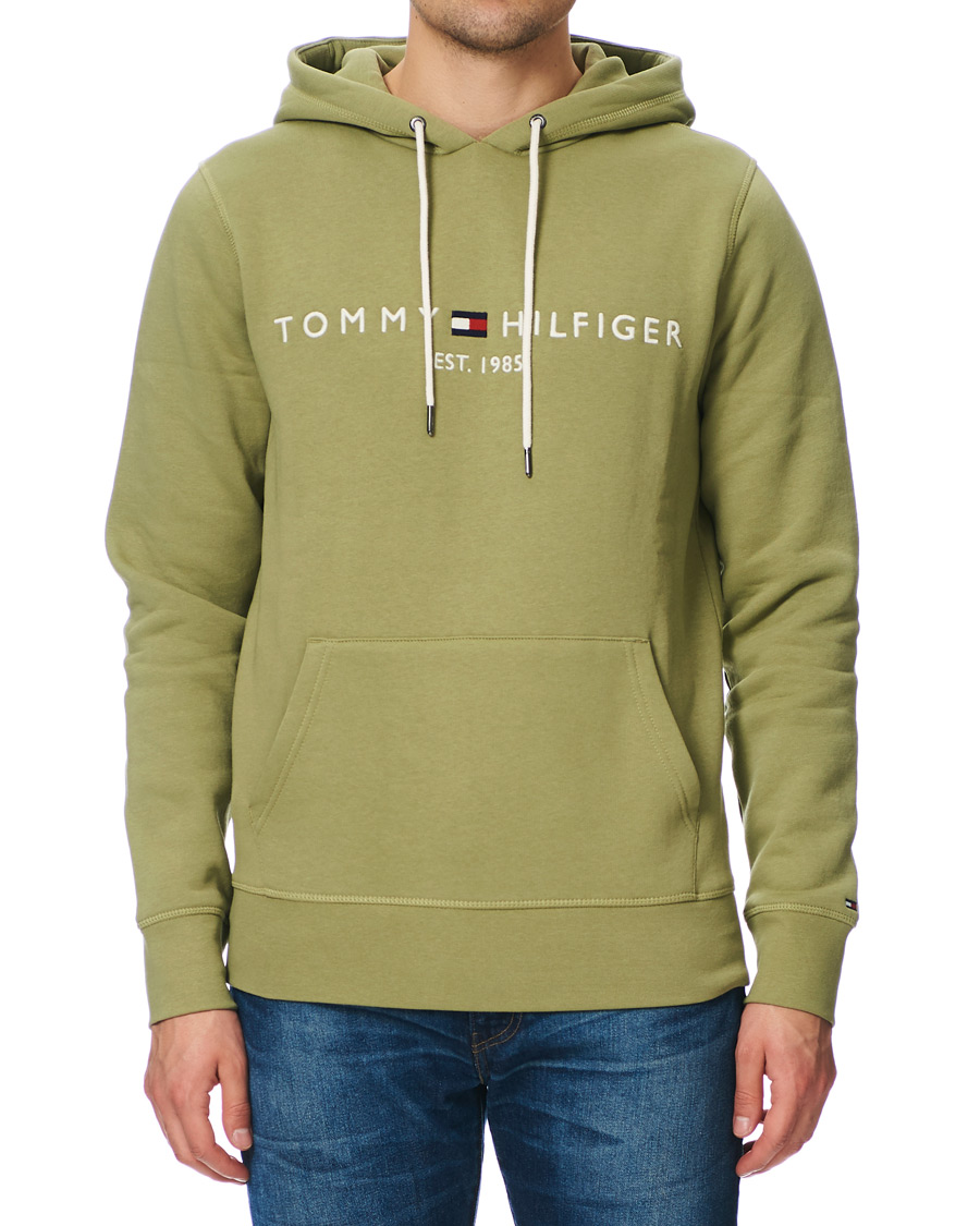 Heren | Truien | Tommy Hilfiger | Logo Hoodie Faded Olive