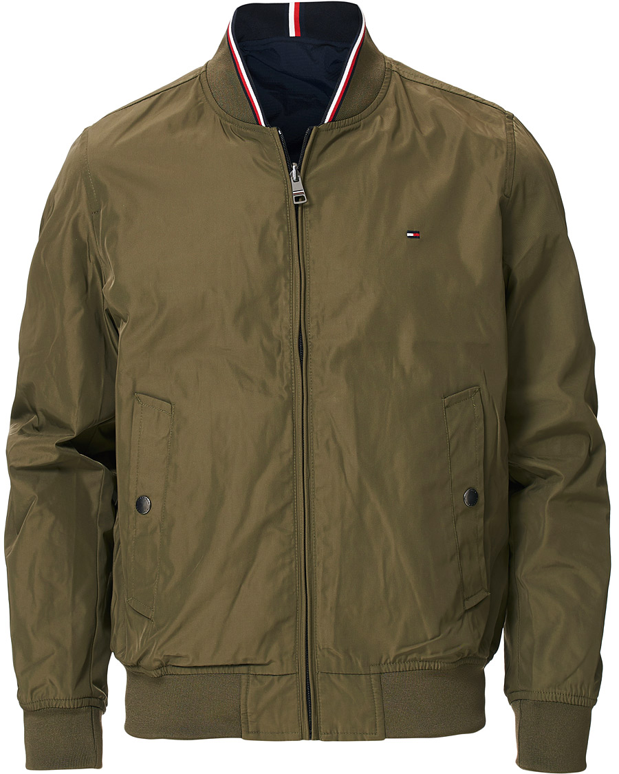 Heren | Jassen | Tommy Hilfiger | Reversible Bomber Jacket Army Green