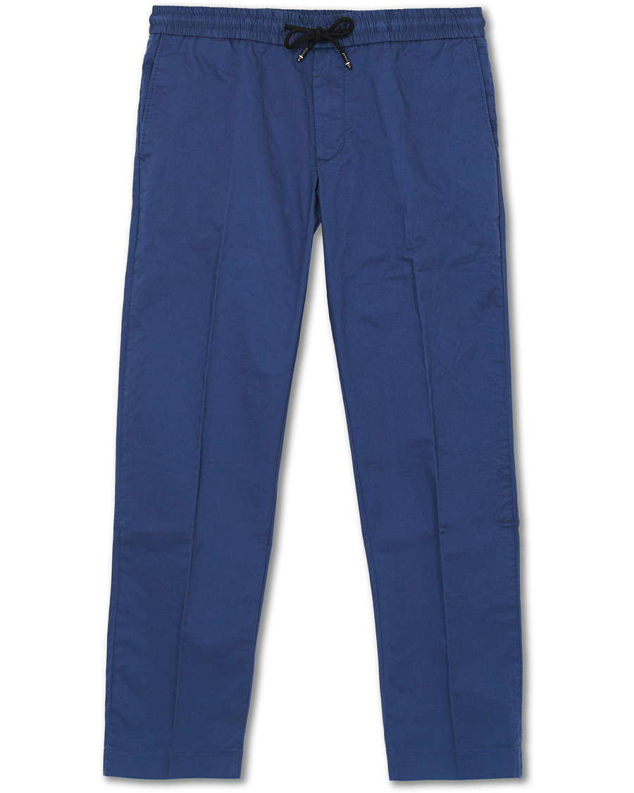 Heren | Broeken | Tommy Hilfiger | Summer Twill Flex Drawstring Trousers Faded Indigo