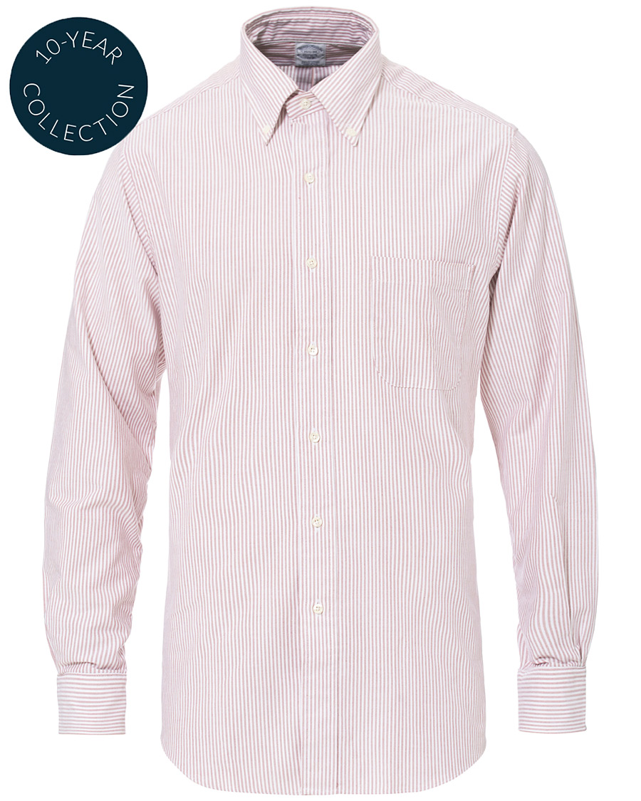 Heren | Overhemden | Brooks Brothers | Regent Fit Cotton Oxford Shirt Red/White