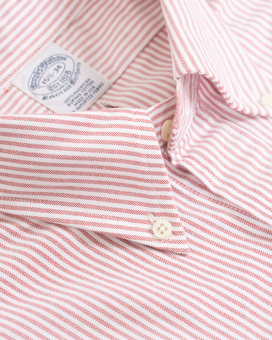 Heren | Overhemden | Brooks Brothers | Regent Fit Cotton Oxford Shirt Red/White
