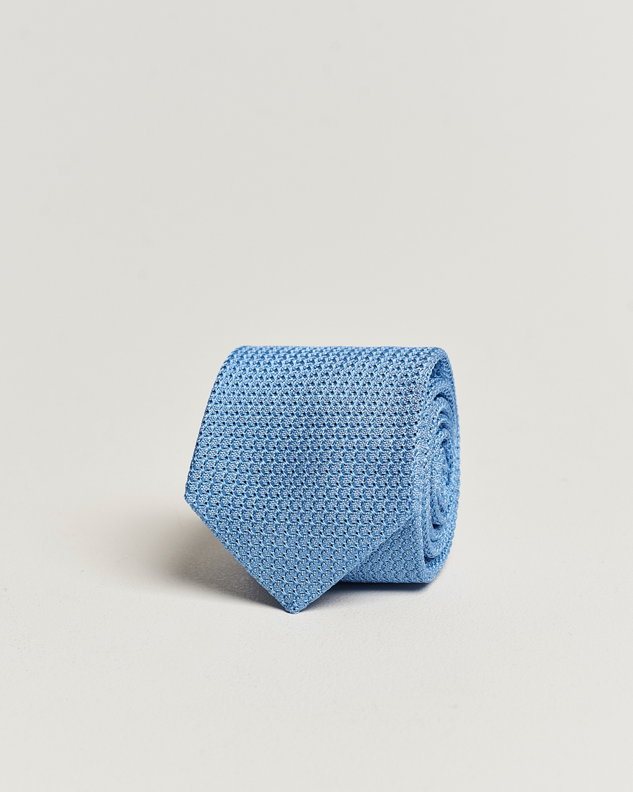 Heren | Stropdassen | Amanda Christensen | Silk Grenadine 8 cm Tie Sky Blue