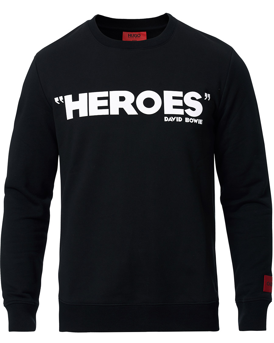 Heren | Truien | HUGO | Deroes Printed Sweatshirt Black