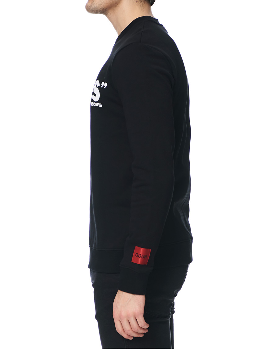 Heren | Truien | HUGO | Deroes Printed Sweatshirt Black