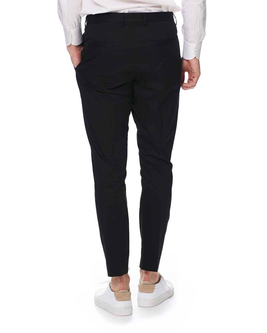 Heren | Broeken | HUGO | Gadu Pleated Stretch Pants Black
