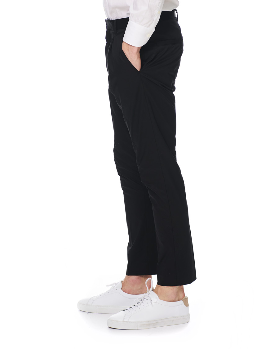 Heren | Broeken | HUGO | Gadu Pleated Stretch Pants Black