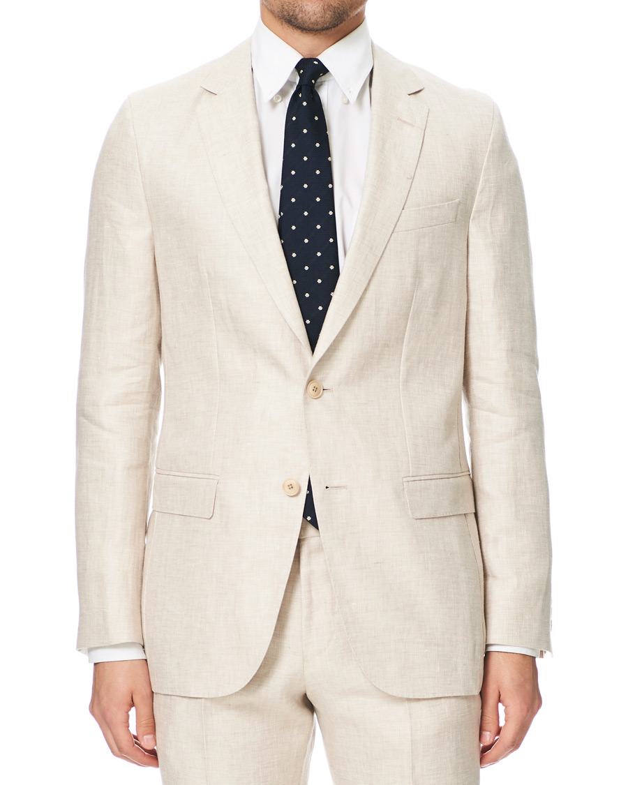 Heren | Pakken | BOSS BLACK | BOSS Nelin/Ben Vegan Linen Suit Nature