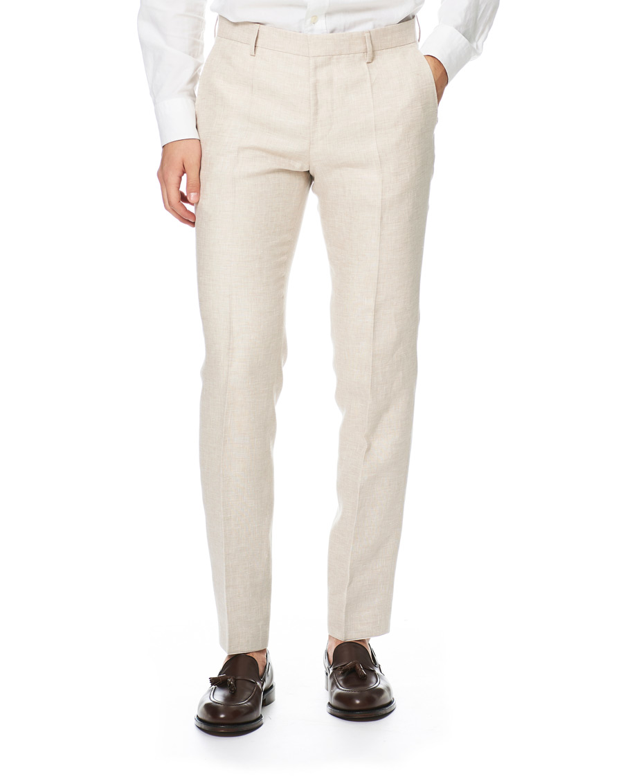 Heren | Pakken | BOSS BLACK | BOSS Nelin/Ben Vegan Linen Suit Nature