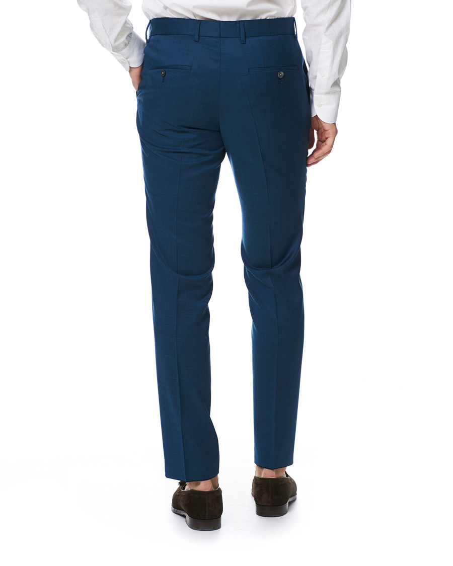 Heren | Pakken | BOSS BLACK | BOSS Novid/Ben Peak Lapel Stretch Wool Suit Napoli Blue