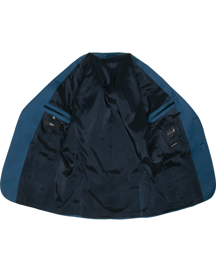 Heren | Pakken | BOSS BLACK | BOSS Novid/Ben Peak Lapel Stretch Wool Suit Napoli Blue