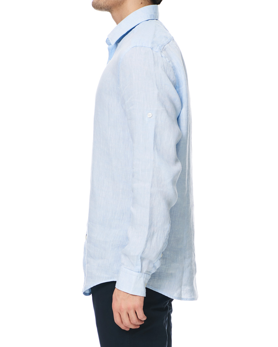 Heren | Overhemden | BOSS BLACK | BOSS Lukas Linen Shirt Light Blue