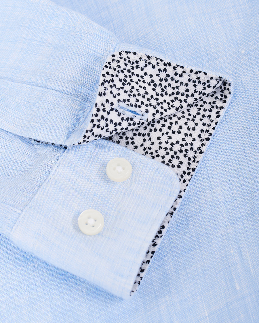 Heren | Overhemden | BOSS BLACK | BOSS Lukas Linen Shirt Light Blue
