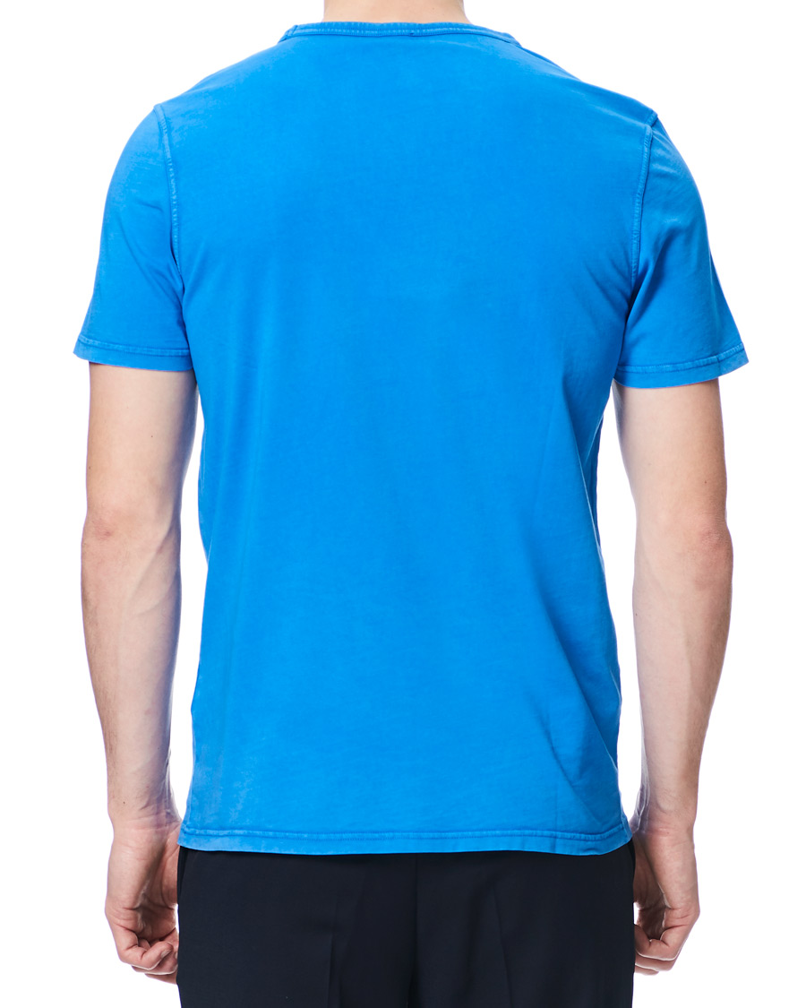Heren | T-shirts | BOSS ORANGE | BOSS Casual Tokks Garment Dyed Tee Light Blue
