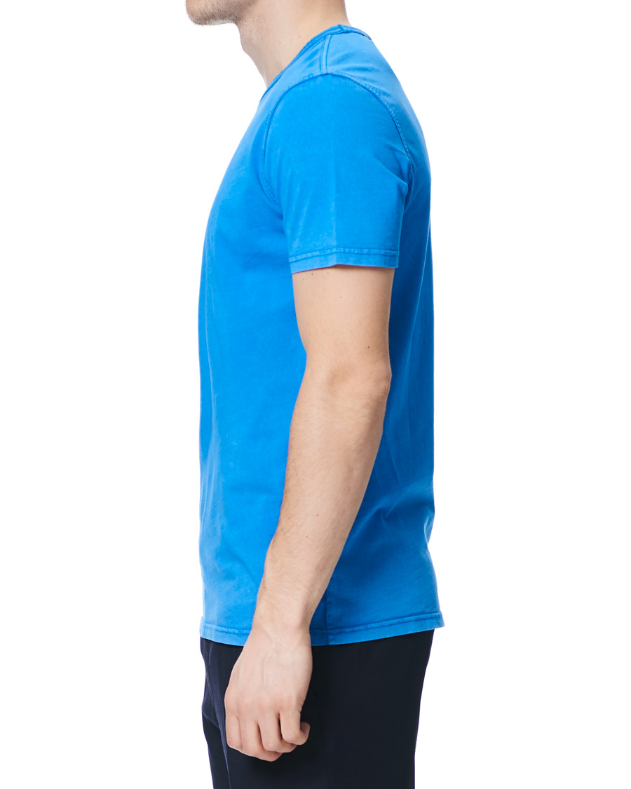 Heren | T-shirts | BOSS ORANGE | BOSS Casual Tokks Garment Dyed Tee Light Blue