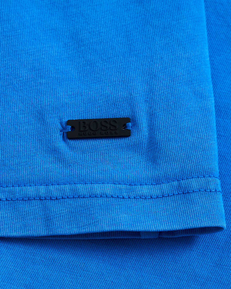 Heren | T-shirts | BOSS ORANGE | BOSS Casual Tokks Garment Dyed Tee Light Blue