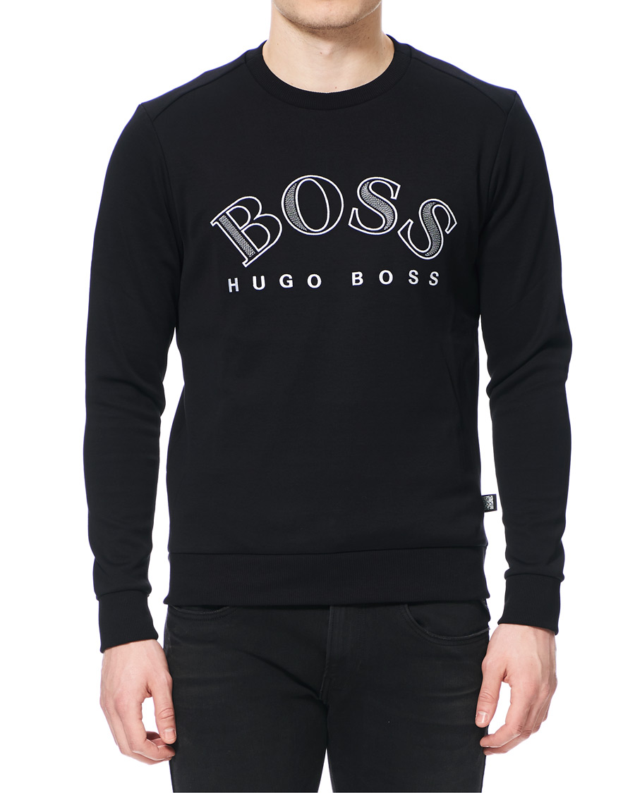 Heren | Truien | BOSS GREEN | BOSS Athleisure Salbo Crew Neck Sweatshirt Black