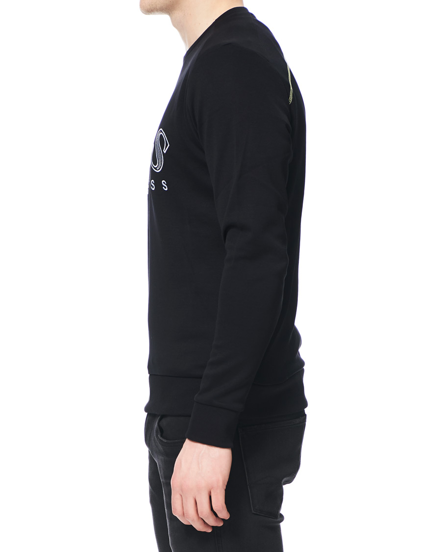 Heren | Truien | BOSS GREEN | BOSS Athleisure Salbo Crew Neck Sweatshirt Black