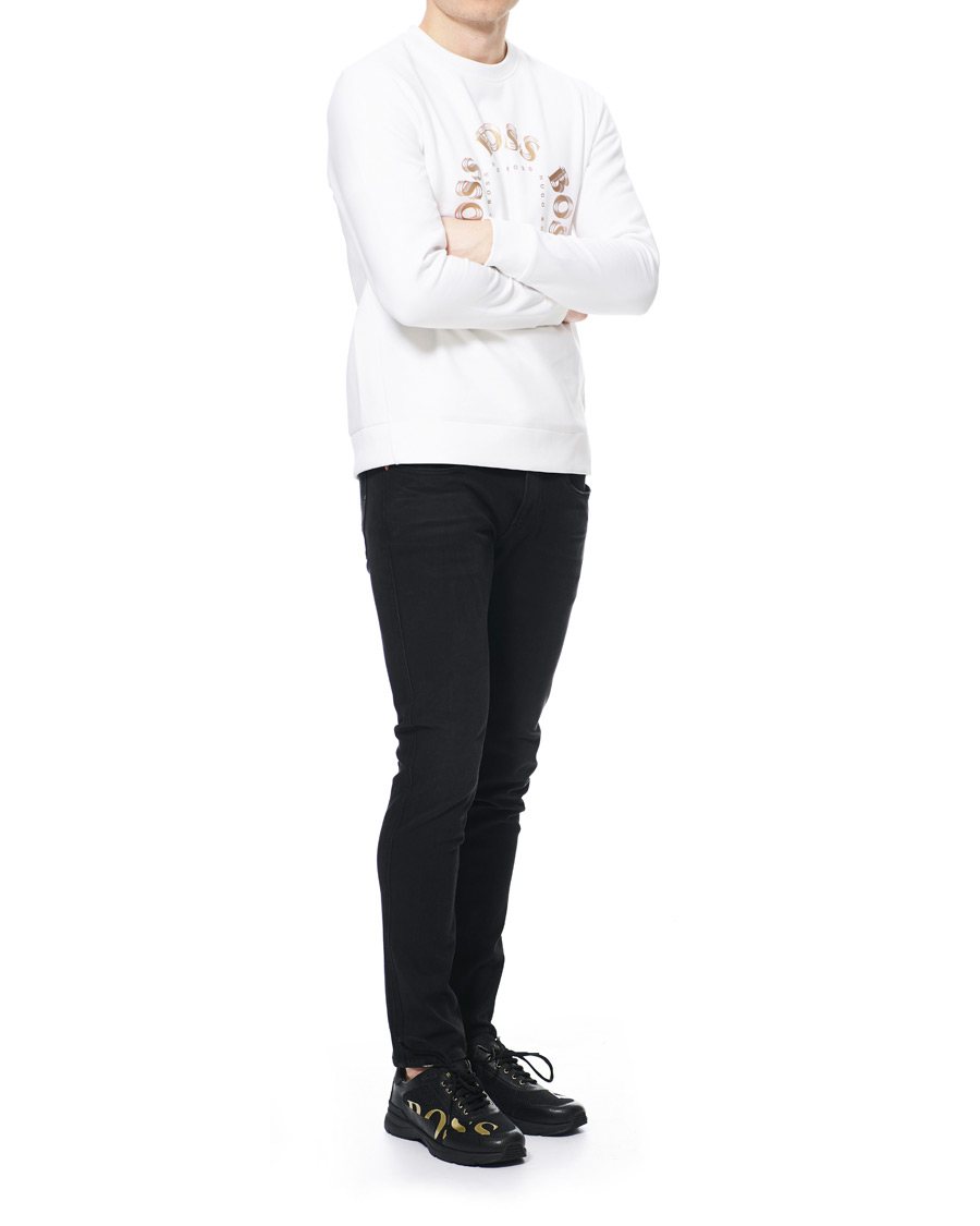 Heren | Truien | BOSS GREEN | BOSS Athleisure Salbo Circle Sweatshirt White/Gold