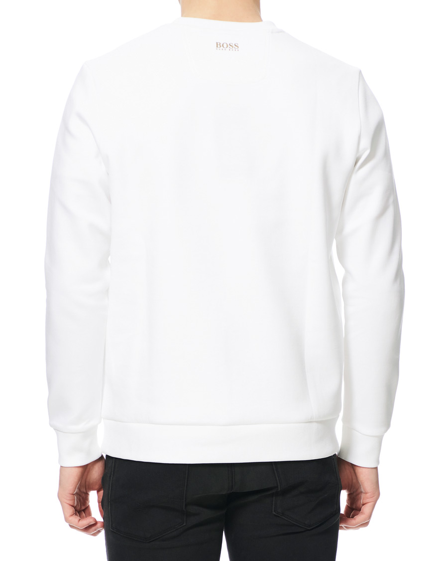 Heren | Truien | BOSS GREEN | BOSS Athleisure Salbo Circle Sweatshirt White/Gold