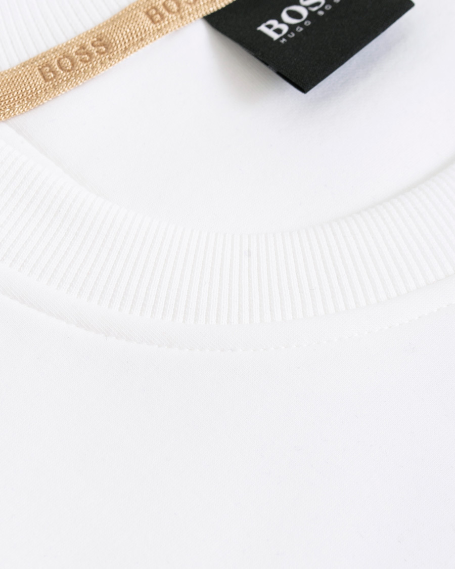 Heren | Truien | BOSS GREEN | BOSS Athleisure Salbo Circle Sweatshirt White/Gold