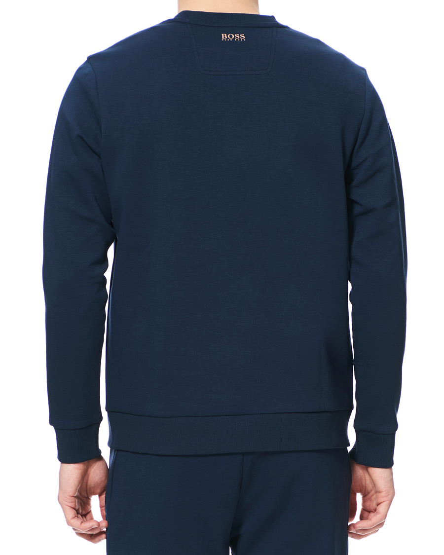 Heren | Truien | BOSS GREEN | BOSS Athleisure Salbo Circle Sweatshirt Navy/Rosé Gold