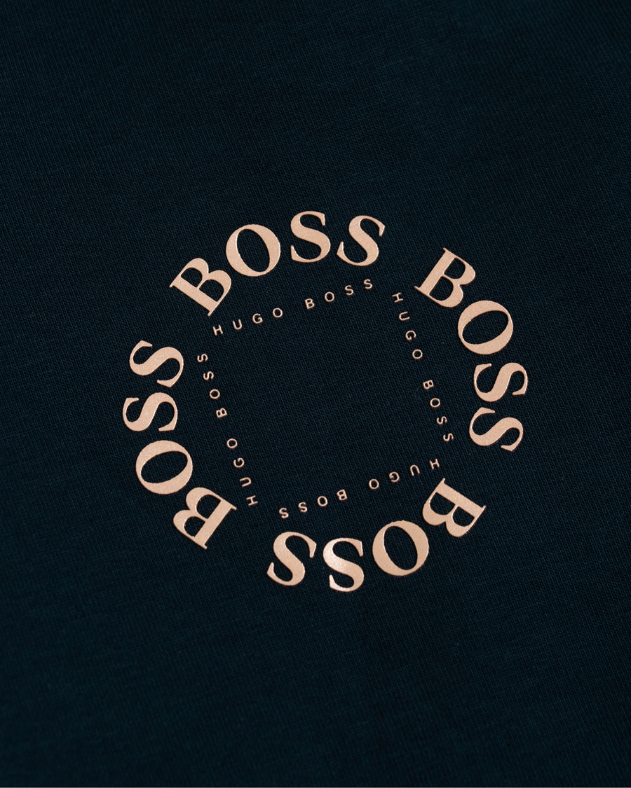 Heren | Korte broek | BOSS GREEN | BOSS Athleisure Halboa Circle Shorts Navy/Rosé Gold