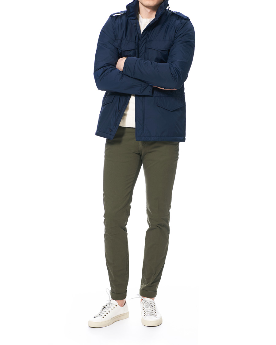 Heren | Broeken | Briglia 1949 | Slim Fit Gabardine Chinos Dark Green