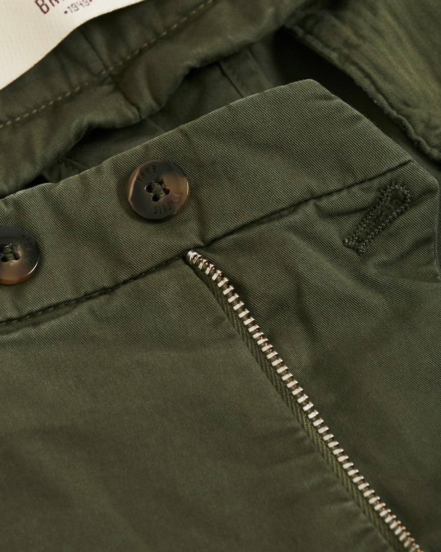 Heren | Broeken | Briglia 1949 | Slim Fit Gabardine Chinos Dark Green