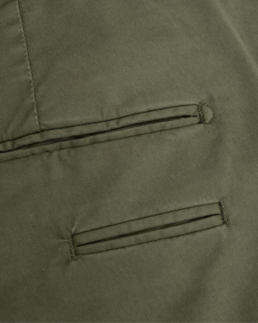 Heren | Broeken | Briglia 1949 | Slim Fit Gabardine Chinos Dark Green