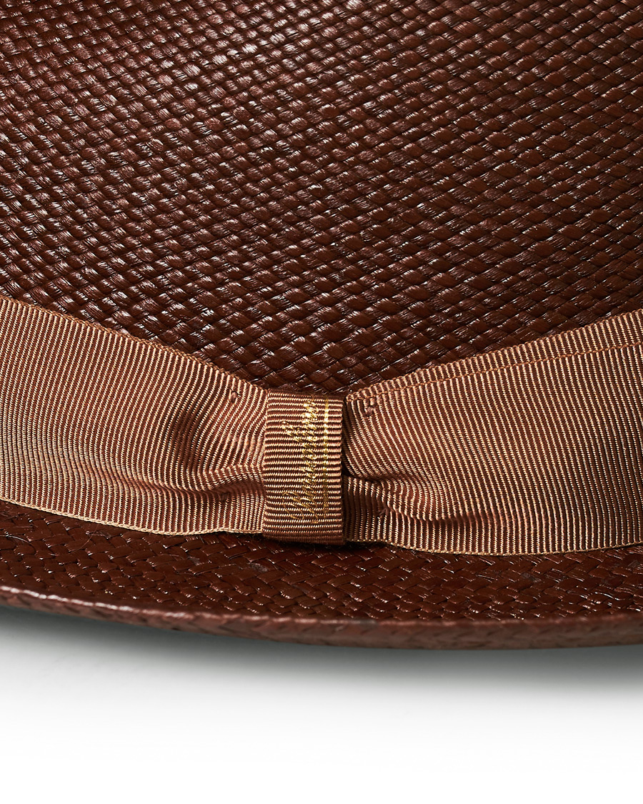 Heren | Borsalino Panama Quito With Medium Brim Brown/Beige | Borsalino | Panama Quito With Medium Brim Brown/Beige