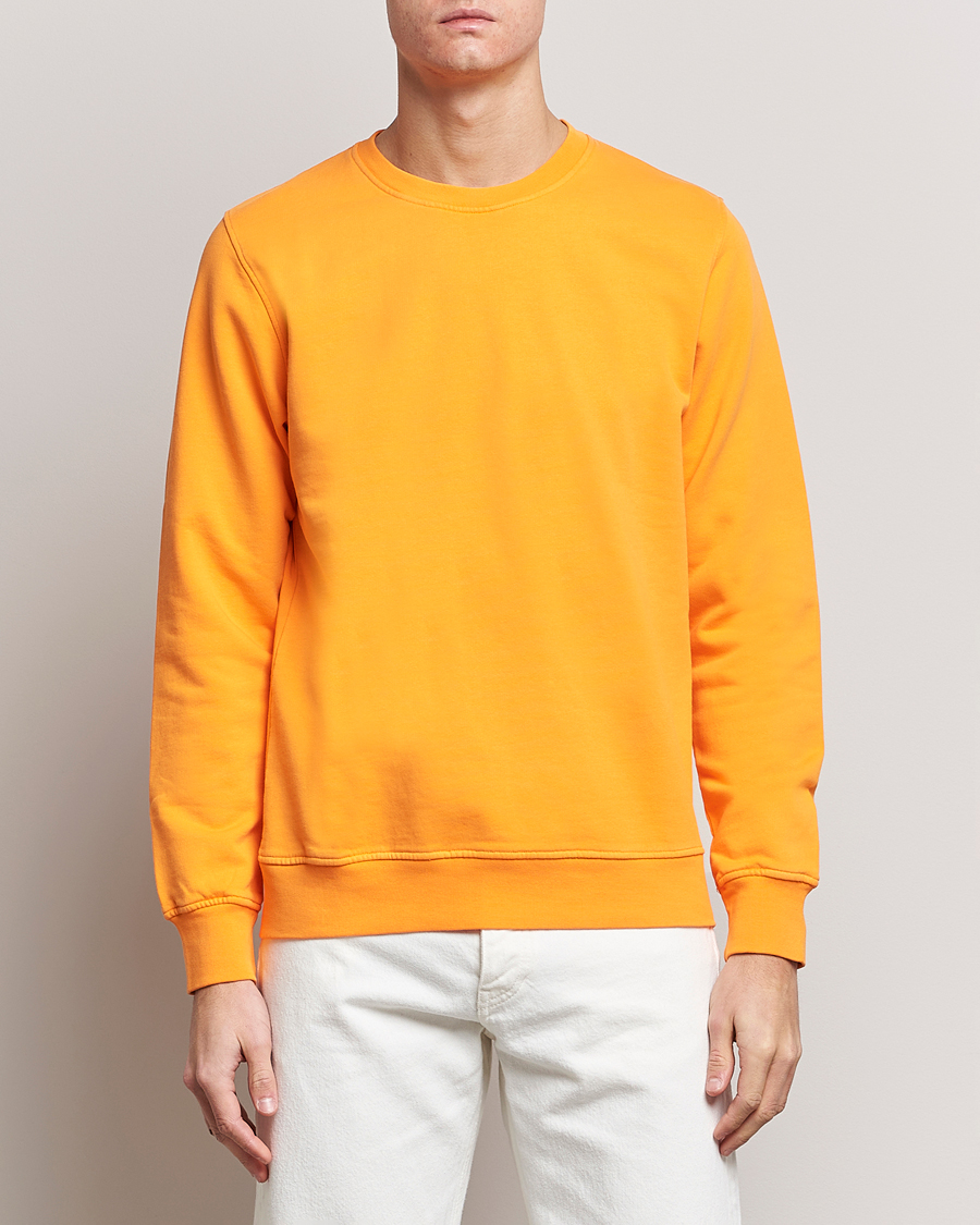 Heren |  | Colorful Standard | Classic Organic Crew Neck Sweat Sunny Orange