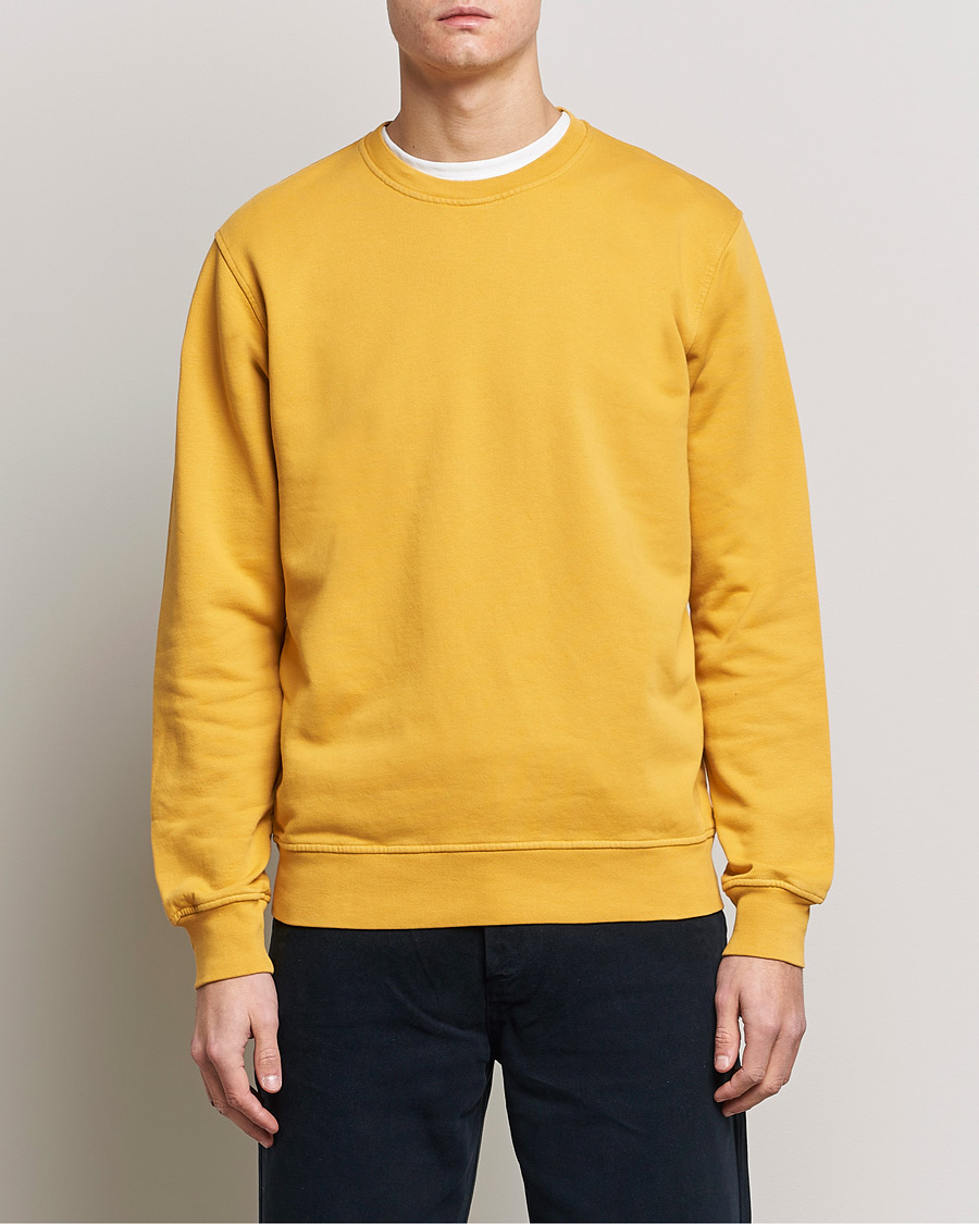 Heren | Sweatshirts | Colorful Standard | Classic Organic Crew Neck Sweat Burned Yellow