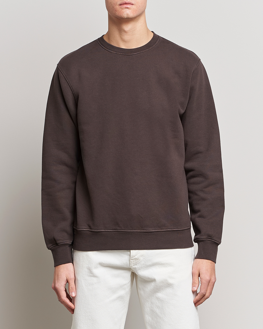 Heren |  | Colorful Standard | Classic Organic Crew Neck Sweat Coffee Brown