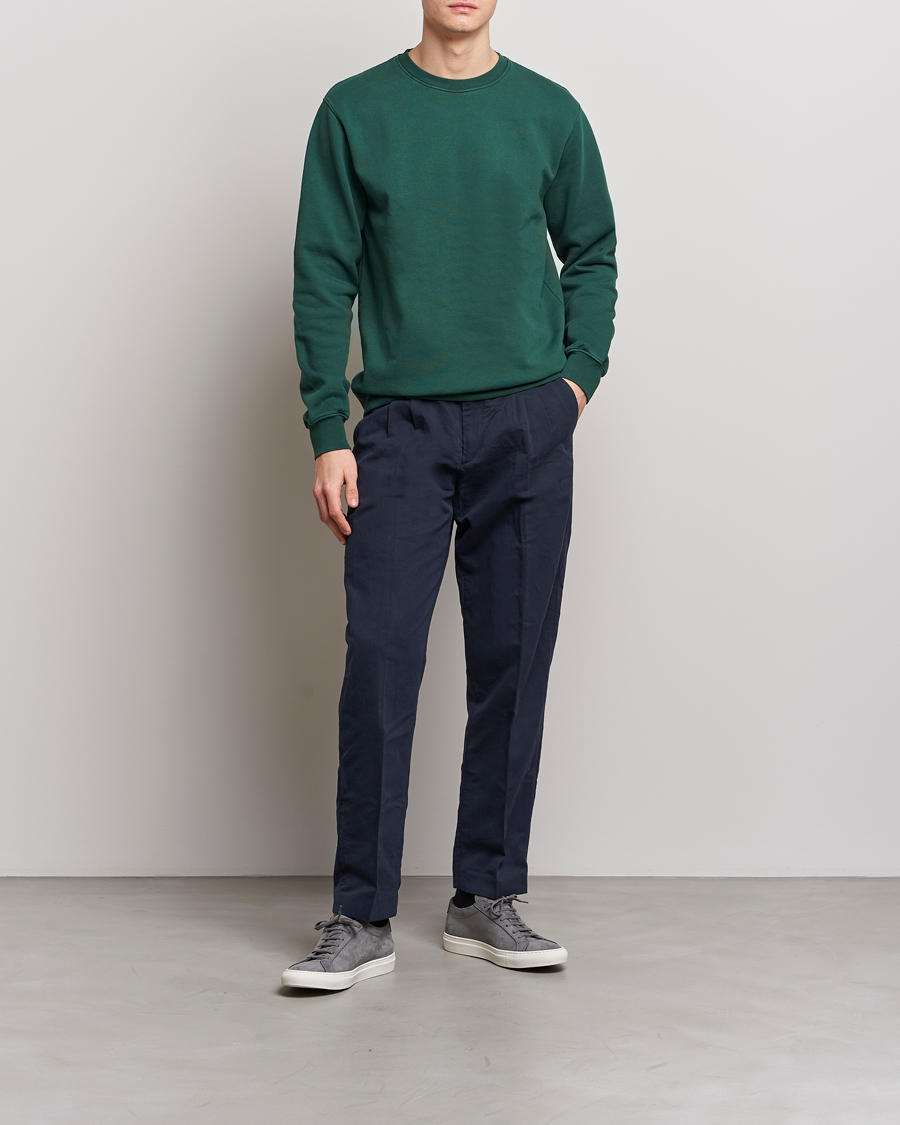 Heren | Truien | Colorful Standard | Classic Organic Crew Neck Sweat Emerald Green