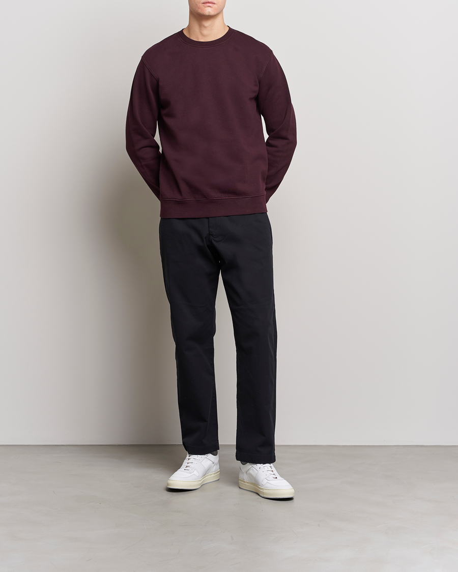 Heren | Truien | Colorful Standard | Classic Organic Crew Neck Sweat Oxblood Red