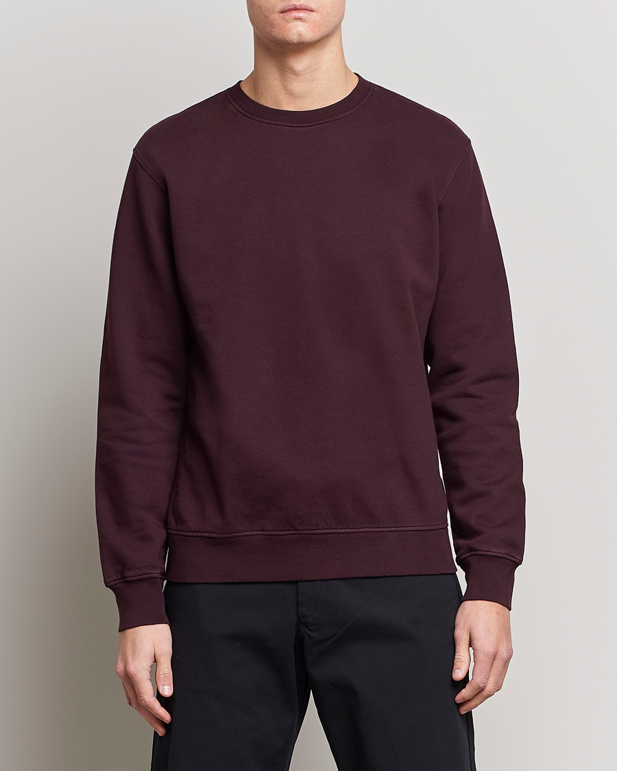 Heren | Colorful Standard | Colorful Standard | Classic Organic Crew Neck Sweat Oxblood Red