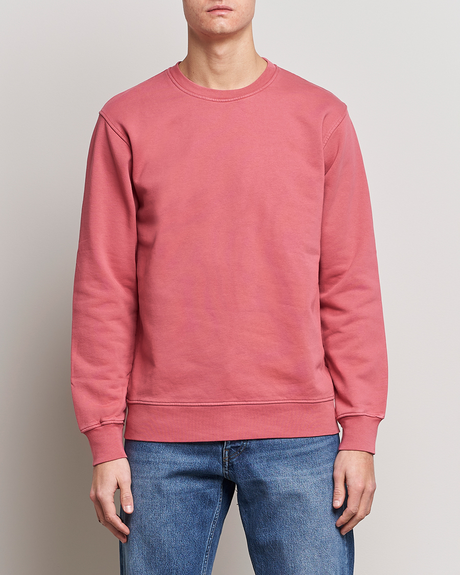 Heren | Afdelingen | Colorful Standard | Classic Organic Crew Neck Sweat Raspberry Pink