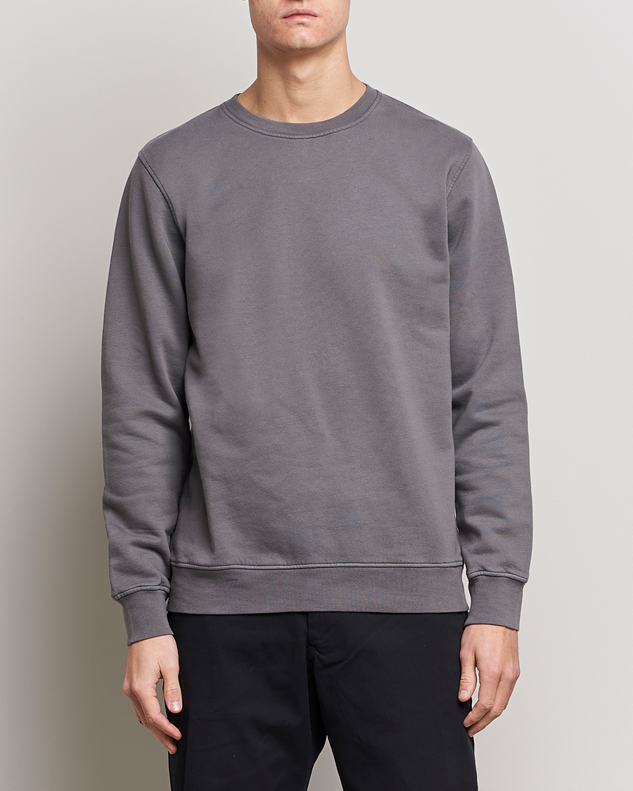 Men |  | Colorful Standard | Classic Organic Crew Neck Sweat Storm Grey