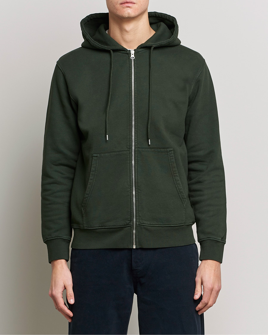 Heren | Contemporary Creators | Colorful Standard | Classic Organic Full Zip Hood Hunter Green