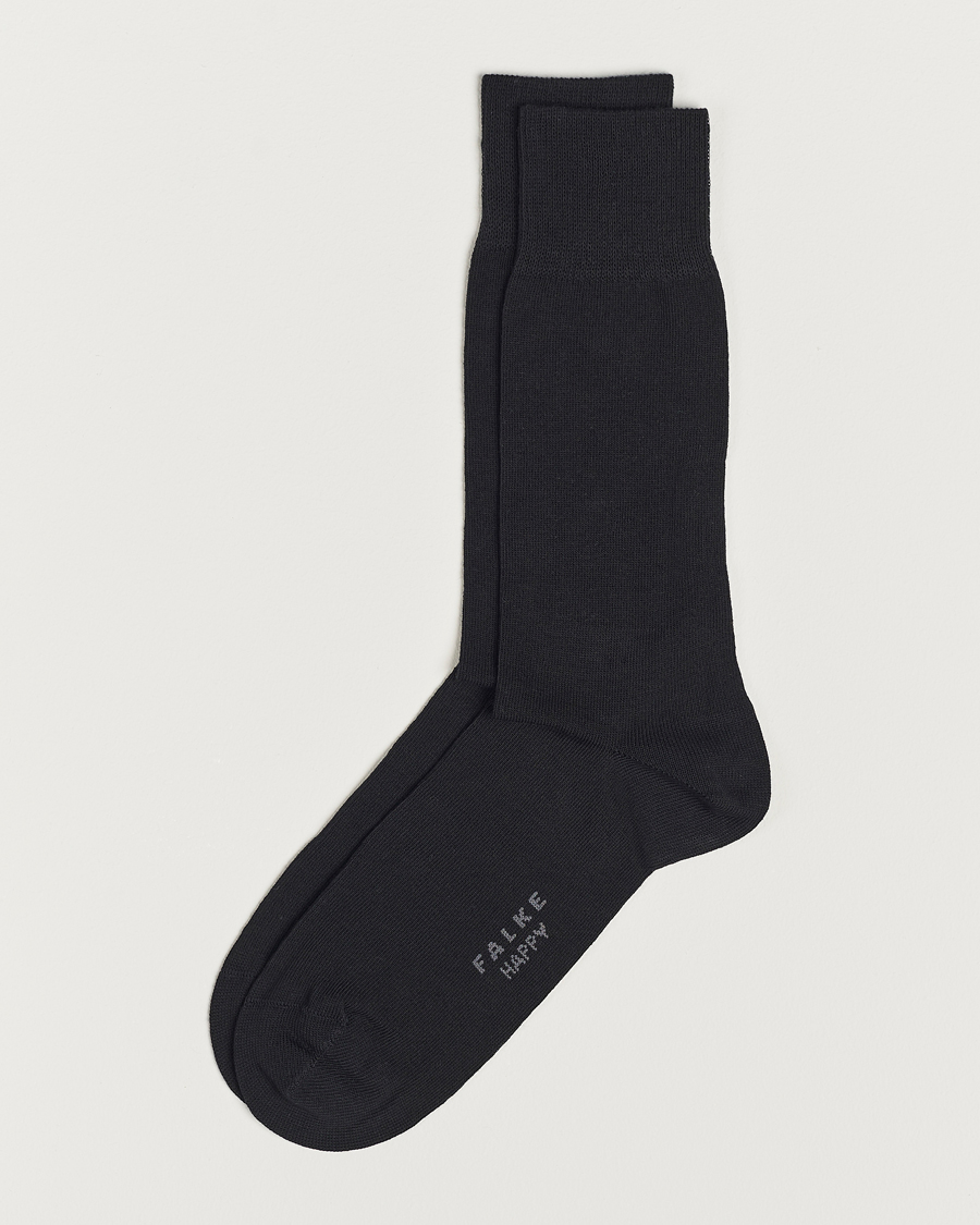 Heren |  | Falke | Happy 2-Pack Cotton Socks Black