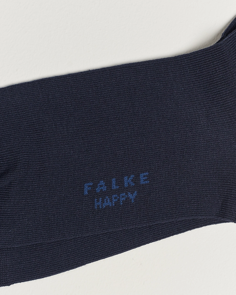 Heren | Falke | Falke | Happy 2-Pack Cotton Socks Navy
