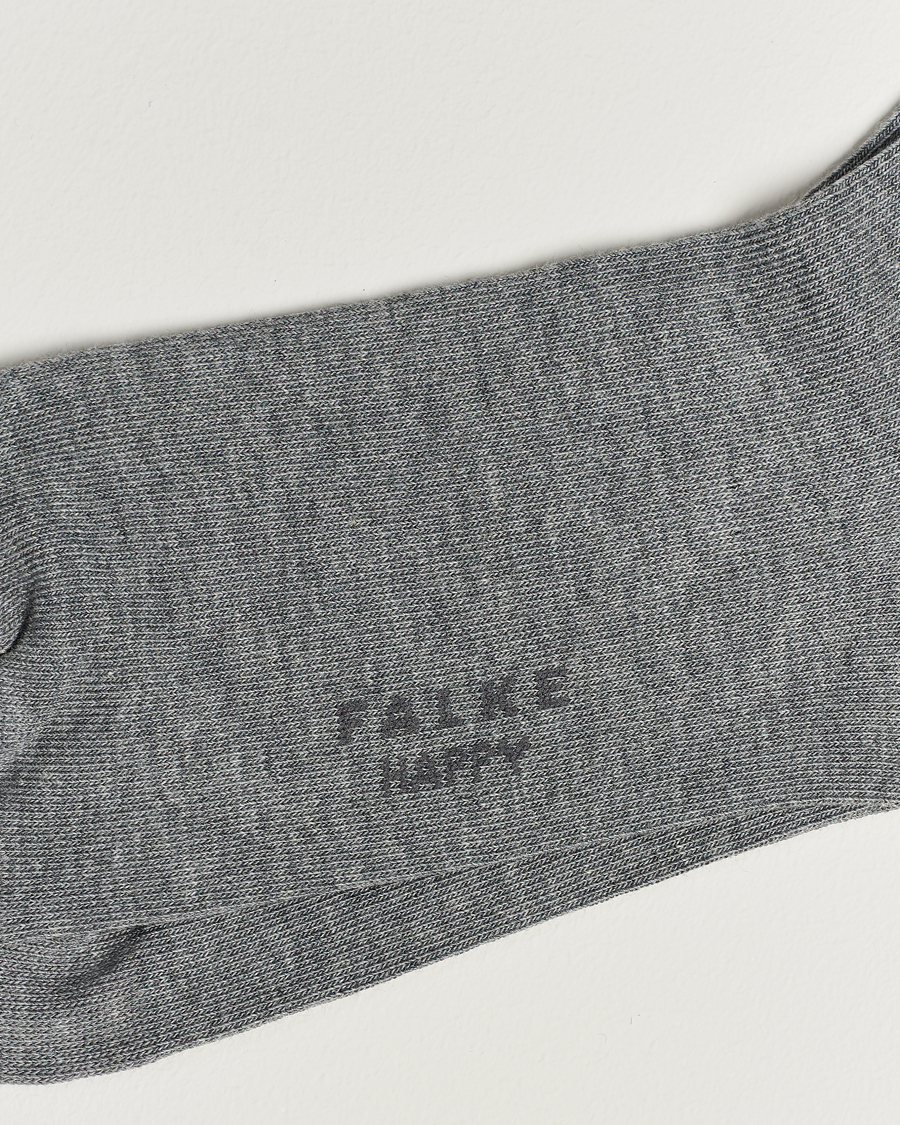 Heren | Ondergoed | Falke | Happy 2-Pack Cotton Socks Light Grey