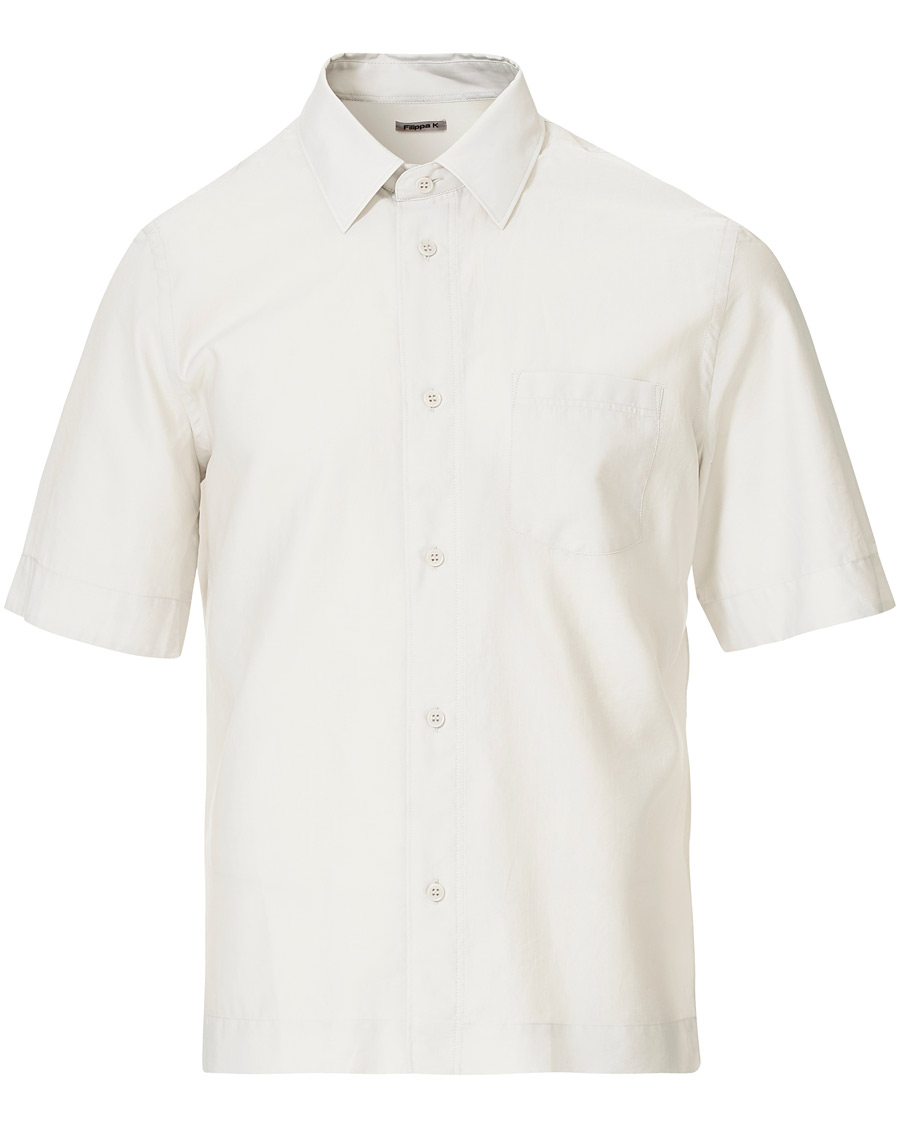 Heren | Overhemden | Filippa K | Owen Short Sleeve Shirt Sterling Grey