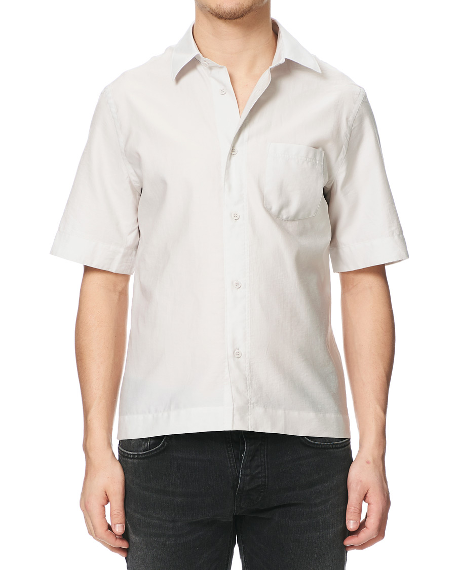 Heren | Overhemden | Filippa K | Owen Short Sleeve Shirt Sterling Grey