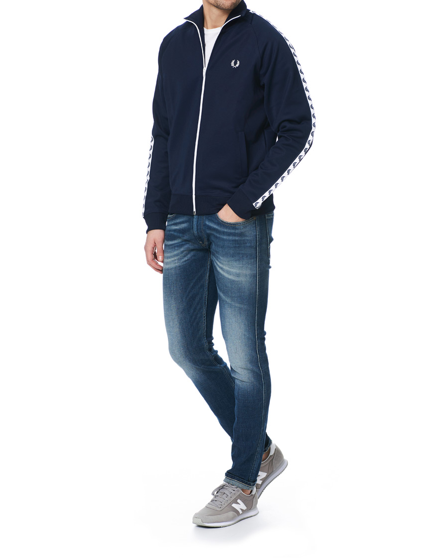 Heren | Truien | Fred Perry | Taped Track Jacket Carbon Blue
