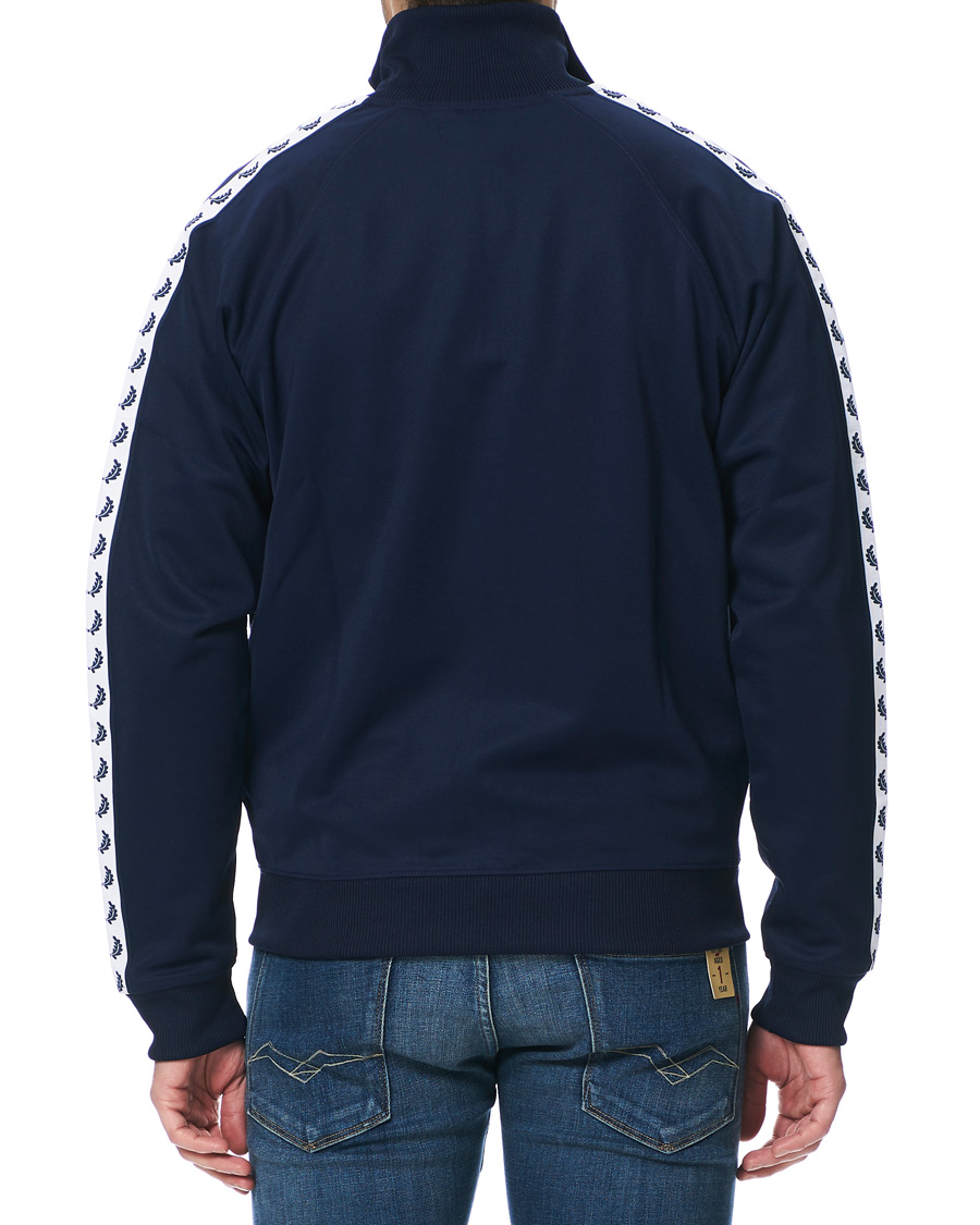 Heren | Truien | Fred Perry | Taped Track Jacket Carbon Blue