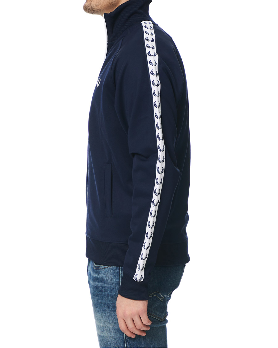 Heren | Truien | Fred Perry | Taped Track Jacket Carbon Blue