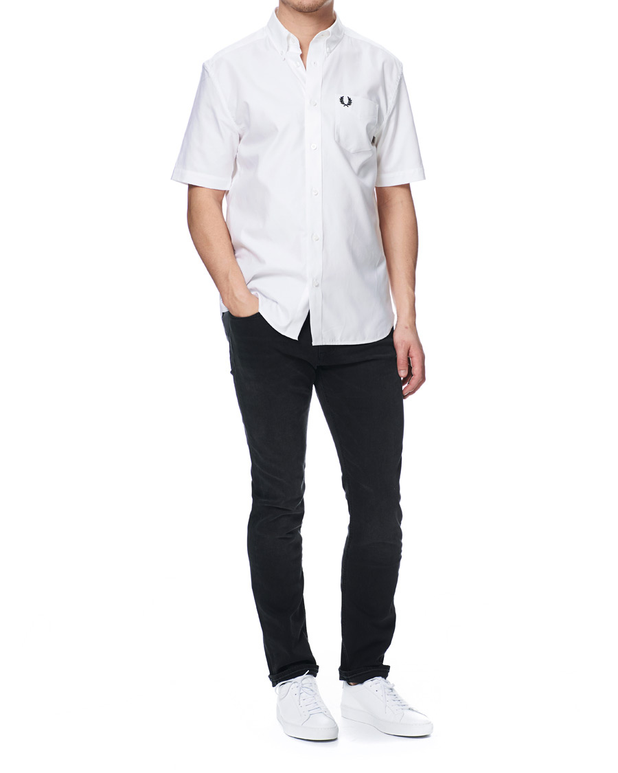 Heren | Overhemden | Fred Perry | Short Sleeve Oxford Shirt White